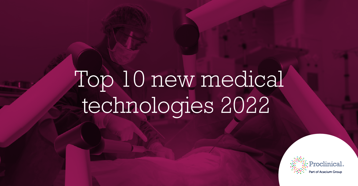 Top 10 new medical technologies 2022 | Proclinical Blogs